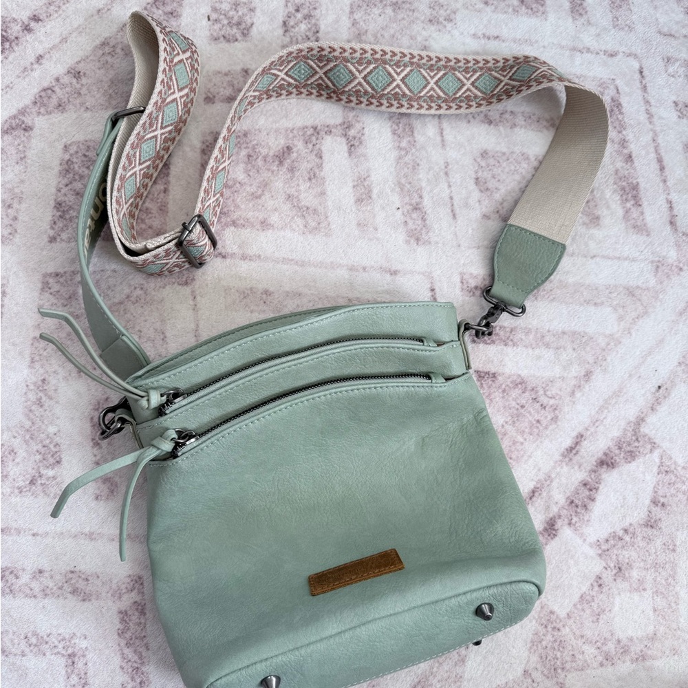 Montana West Sage Green Crossbody Bag